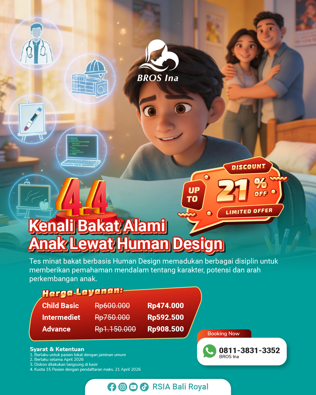 Promo Kenali Bakat Alami Anak Lewat Human Design